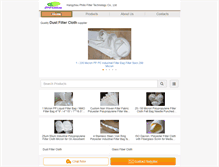 Tablet Screenshot of dustfiltercloth.com